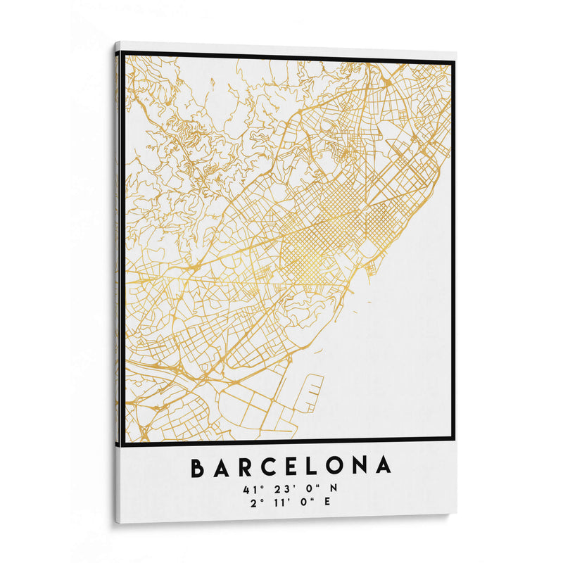 Barcelona, 1 Mapas 11 - Emiliano Deificus | Cuadro decorativo de Canvas Lab