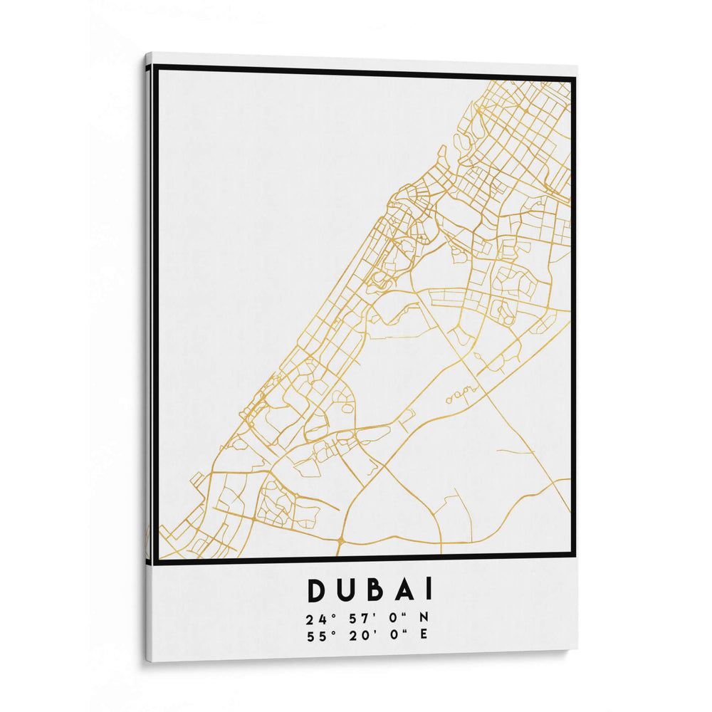 Dubai, 1 Mapas 09 - Emiliano Deificus | Cuadro decorativo de Canvas Lab