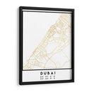 Dubai, 1 Mapas 09 - Emiliano Deificus | Cuadro decorativo de Canvas Lab