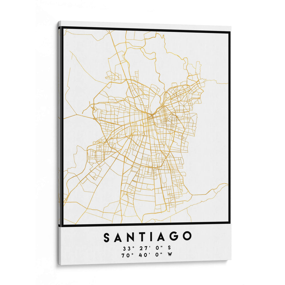 Santiago, 1 Mapas 07 - Emiliano Deificus | Cuadro decorativo de Canvas Lab