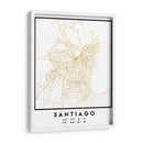 Santiago, 1 Mapas 07 - Emiliano Deificus | Cuadro decorativo de Canvas Lab