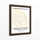 Buenos Aires, 1 Mapas 06 - Emiliano Deificus | Cuadro decorativo de Canvas Lab