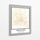 Houston, 1 Mapas 05 - Emiliano Deificus | Cuadro decorativo de Canvas Lab