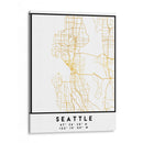 Seattle, 1 Mapas 04 - Emiliano Deificus | Cuadro decorativo de Canvas Lab