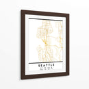 Seattle, 1 Mapas 04 - Emiliano Deificus | Cuadro decorativo de Canvas Lab