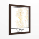 Seattle, 1 Mapas 04 - Emiliano Deificus | Cuadro decorativo de Canvas Lab
