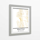 Seattle, 1 Mapas 04 - Emiliano Deificus | Cuadro decorativo de Canvas Lab