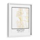Seattle, 1 Mapas 04 - Emiliano Deificus | Cuadro decorativo de Canvas Lab
