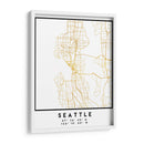 Seattle, 1 Mapas 04 - Emiliano Deificus | Cuadro decorativo de Canvas Lab