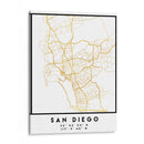 San Diego, 1 Mapas 03 - Emiliano Deificus | Cuadro decorativo de Canvas Lab