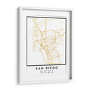 San Diego, 1 Mapas 03 - Emiliano Deificus | Cuadro decorativo de Canvas Lab