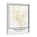 San Diego, 1 Mapas 03 - Emiliano Deificus | Cuadro decorativo de Canvas Lab