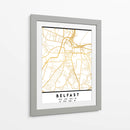 Belfast, 1 Mapas 3 43 - Emiliano Deificus | Cuadro decorativo de Canvas Lab