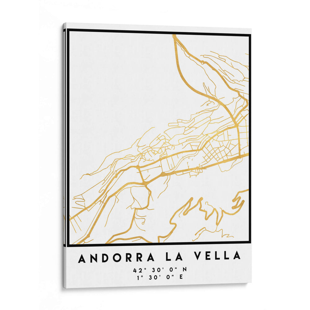 Andorra La Vella, 1 Mapas 3 41 - Emiliano Deificus | Cuadro decorativo de Canvas Lab