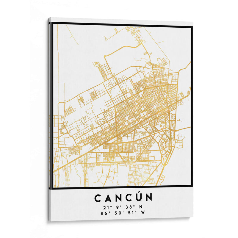 Cancún, 1 Mapas 3 37 - Emiliano Deificus | Cuadro decorativo de Canvas Lab