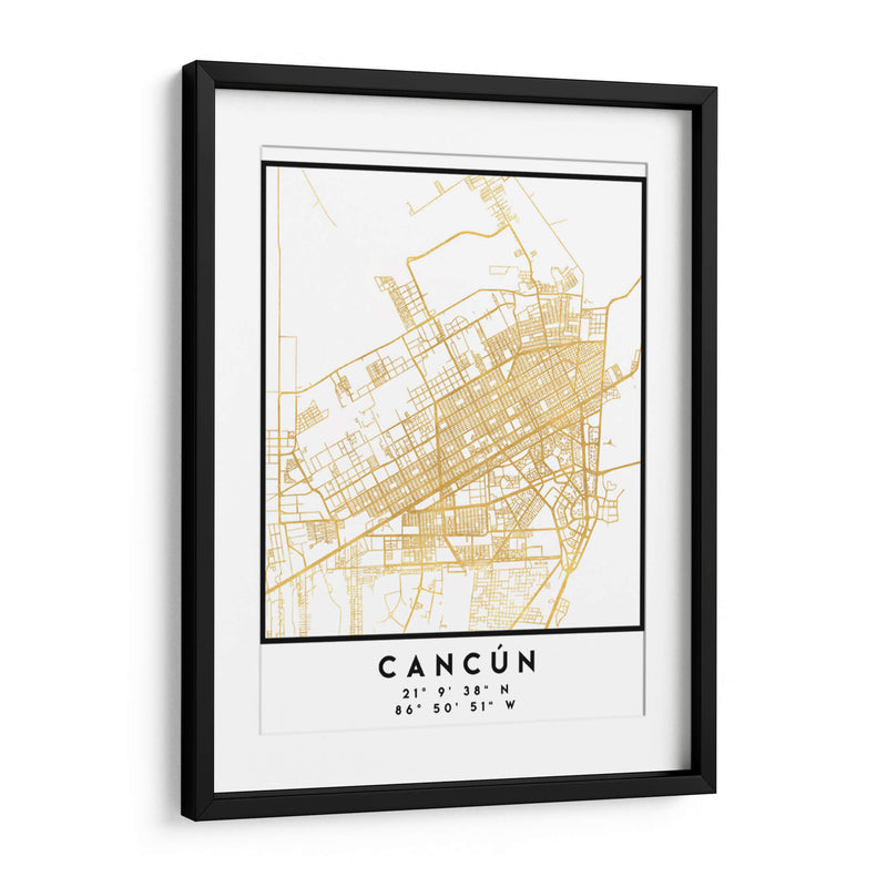 Cancún, 1 Mapas 3 37 - Emiliano Deificus | Cuadro decorativo de Canvas Lab