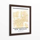Nuevo Orleans, 1 Mapas 3 24 - Emiliano Deificus | Cuadro decorativo de Canvas Lab