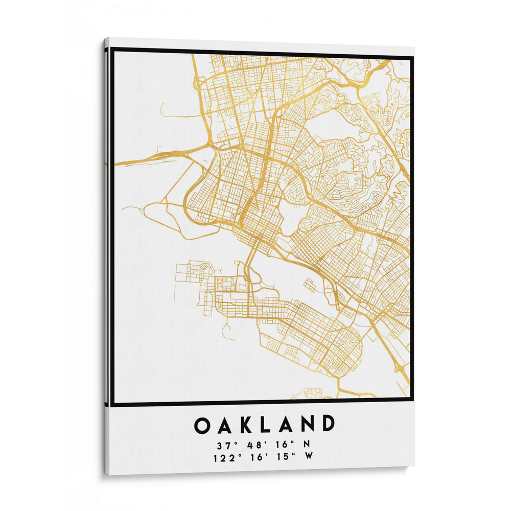 Oakland, 1 Mapas 3 22 - Emiliano Deificus | Cuadro decorativo de Canvas Lab