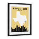 Houston, Texas - Mapas de amor de la ciudad 34 - Emiliano Deificus | Cuadro decorativo de Canvas Lab