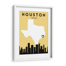 Houston, Texas - Mapas de amor de la ciudad 34 - Emiliano Deificus | Cuadro decorativo de Canvas Lab