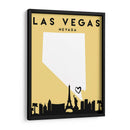 Las Vegas, Nevada - Mapas de amor de la ciudad 38 - Emiliano Deificus | Cuadro decorativo de Canvas Lab