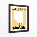 Las Vegas, Nevada - Mapas de amor de la ciudad 38 - Emiliano Deificus | Cuadro decorativo de Canvas Lab