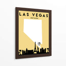 Las Vegas, Nevada - Mapas de amor de la ciudad 38 - Emiliano Deificus | Cuadro decorativo de Canvas Lab
