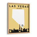 Las Vegas, Nevada - Mapas de amor de la ciudad 38 - Emiliano Deificus | Cuadro decorativo de Canvas Lab