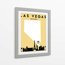 Las Vegas, Nevada - Mapas de amor de la ciudad 38 - Emiliano Deificus | Cuadro decorativo de Canvas Lab