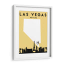 Las Vegas, Nevada - Mapas de amor de la ciudad 38 - Emiliano Deificus | Cuadro decorativo de Canvas Lab