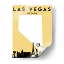 Las Vegas, Nevada - Mapas de amor de la ciudad 38 - Emiliano Deificus | Cuadro decorativo de Canvas Lab