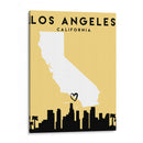 Los Angeles, California - Mapas de amor de la ciudad 42 - Emiliano Deificus | Cuadro decorativo de Canvas Lab