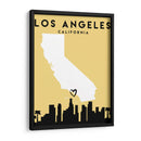 Los Angeles, California - Mapas de amor de la ciudad 42 - Emiliano Deificus | Cuadro decorativo de Canvas Lab