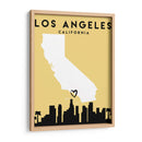 Los Angeles, California - Mapas de amor de la ciudad 42 - Emiliano Deificus | Cuadro decorativo de Canvas Lab