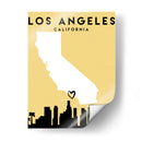 Los Angeles, California - Mapas de amor de la ciudad 42 - Emiliano Deificus | Cuadro decorativo de Canvas Lab