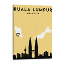 Kuala Lumpur, Malasia - Mapas de amor de la ciudad 37 - Emiliano Deificus | Cuadro decorativo de Canvas Lab