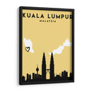 Kuala Lumpur, Malasia - Mapas de amor de la ciudad 37 - Emiliano Deificus | Cuadro decorativo de Canvas Lab