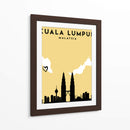 Kuala Lumpur, Malasia - Mapas de amor de la ciudad 37 - Emiliano Deificus | Cuadro decorativo de Canvas Lab