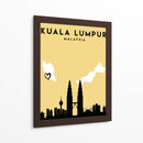 Kuala Lumpur, Malasia - Mapas de amor de la ciudad 37 - Emiliano Deificus | Cuadro decorativo de Canvas Lab