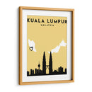 Kuala Lumpur, Malasia - Mapas de amor de la ciudad 37 - Emiliano Deificus | Cuadro decorativo de Canvas Lab