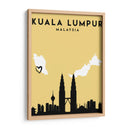 Kuala Lumpur, Malasia - Mapas de amor de la ciudad 37 - Emiliano Deificus | Cuadro decorativo de Canvas Lab