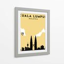 Kuala Lumpur, Malasia - Mapas de amor de la ciudad 37 - Emiliano Deificus | Cuadro decorativo de Canvas Lab