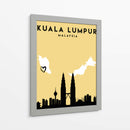 Kuala Lumpur, Malasia - Mapas de amor de la ciudad 37 - Emiliano Deificus | Cuadro decorativo de Canvas Lab