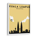 Kuala Lumpur, Malasia - Mapas de amor de la ciudad 37 - Emiliano Deificus | Cuadro decorativo de Canvas Lab