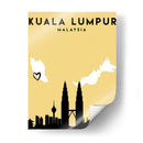 Kuala Lumpur, Malasia - Mapas de amor de la ciudad 37 - Emiliano Deificus | Cuadro decorativo de Canvas Lab