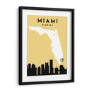Miami, Florida - Mapas de amor de la ciudad 53 - Emiliano Deificus | Cuadro decorativo de Canvas Lab