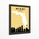Miami, Florida - Mapas de amor de la ciudad 53 - Emiliano Deificus | Cuadro decorativo de Canvas Lab
