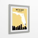 Miami, Florida - Mapas de amor de la ciudad 53 - Emiliano Deificus | Cuadro decorativo de Canvas Lab