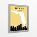 Miami, Florida - Mapas de amor de la ciudad 53 - Emiliano Deificus | Cuadro decorativo de Canvas Lab