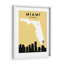 Miami, Florida - Mapas de amor de la ciudad 53 - Emiliano Deificus | Cuadro decorativo de Canvas Lab